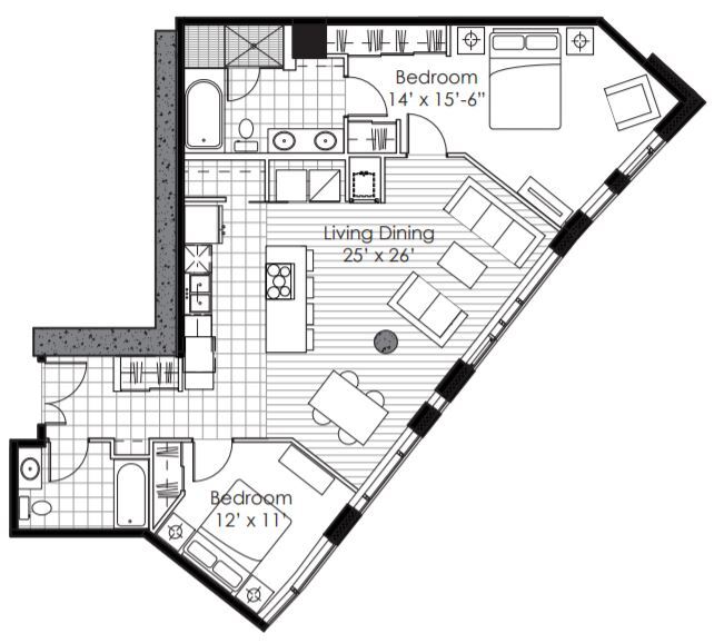 Unit N-2501 N-2501 floor plan